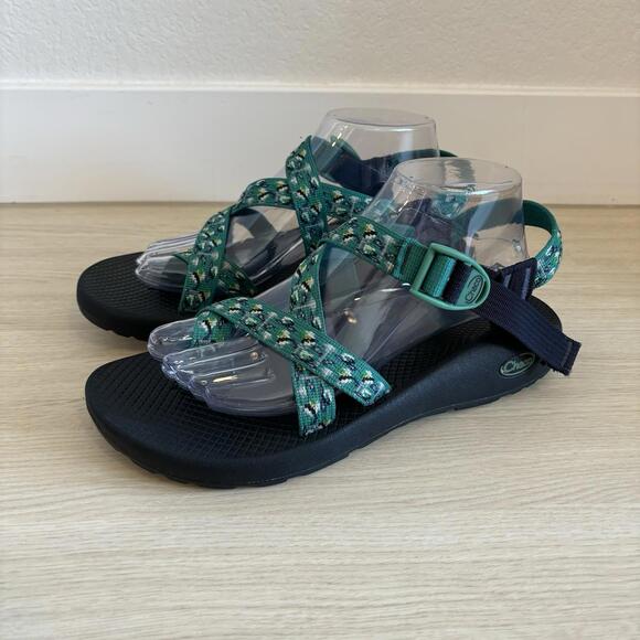 Athletic Works Sandals Womens 10 Hiking Strappy Blue Toe Loop Comfort Open Toe - Picture 1 of 9